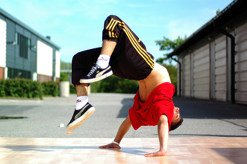 B-boying dance Lesson in Bukit Jalil by Living Dance Academy