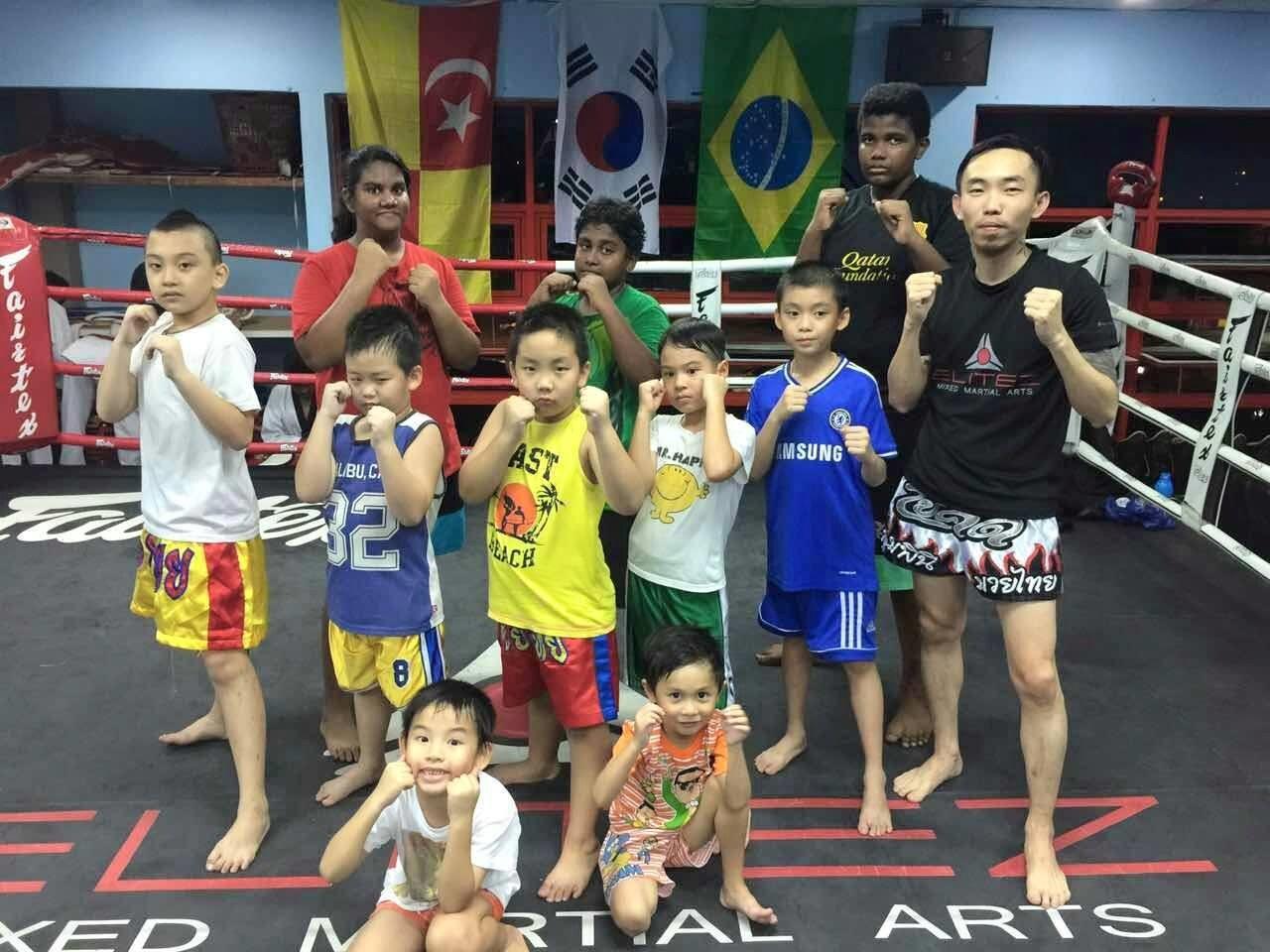 Muay Thai for Kidz (Muaykiddoz) in Klang by Elitez Mixed Martial Arts Fitness Academy
