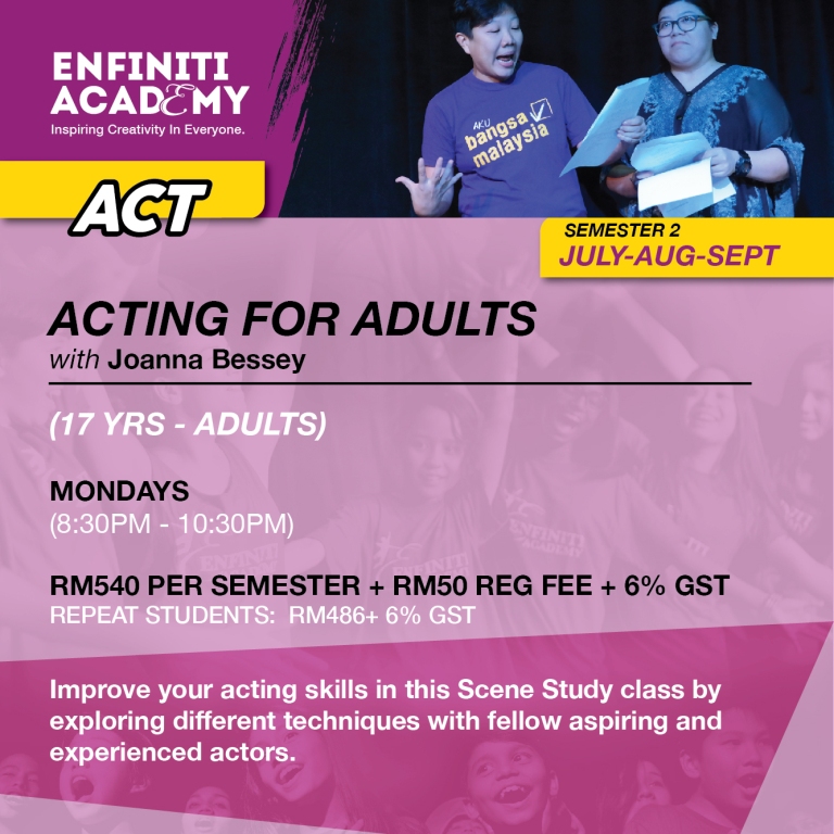 Acting Technique in Kota Damansara by Enfiniti Academy