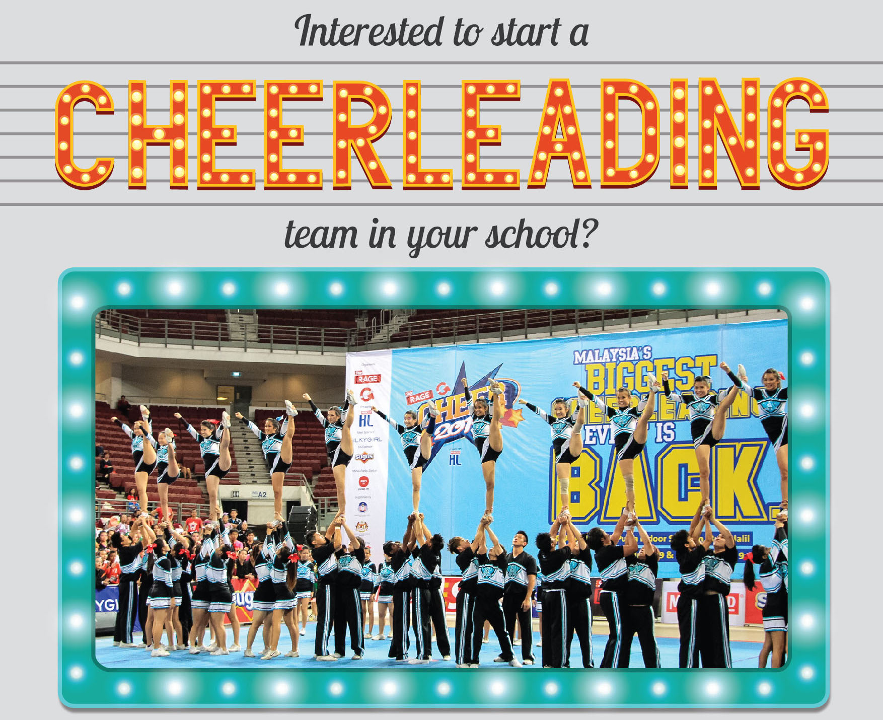 Interested to start a cheerleading team in your school? (Klang Valley)
